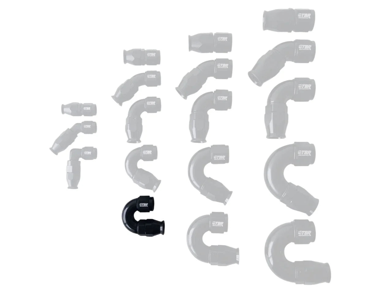 AN6 PTFE Full Flow Fittings - TBR Performance
