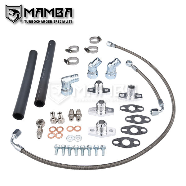 Mamba Mitsubishi 6A13TT Galant Legnum VR4 TD03 Twin Turbocharger Oil Feed & Return Line