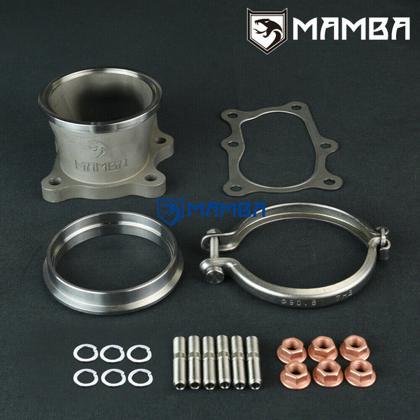 Mamba SUS304 6 Bolt to 3" V-band Dump Down Pipe Flange / Nissan