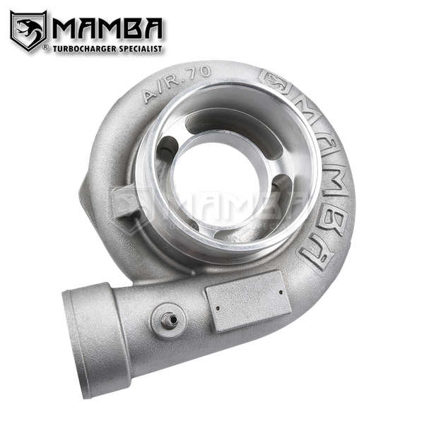 Mamba 4” A/R .70 GTX3584R-62T Twisted Anti Surge Turbo Compressor Housing