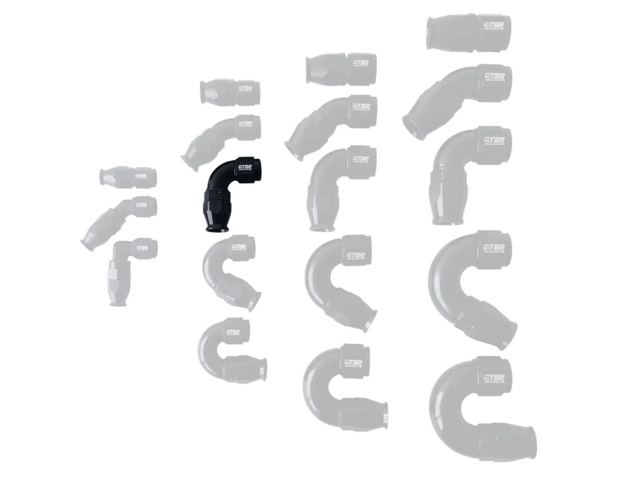 AN6 PTFE Full Flow Fittings - TBR Performance