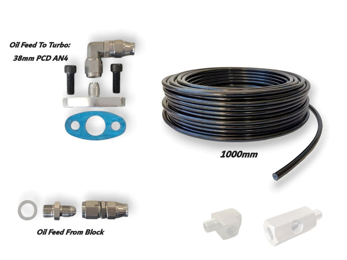 Universal Turbo Oil Feed Kit - Select Options Needed