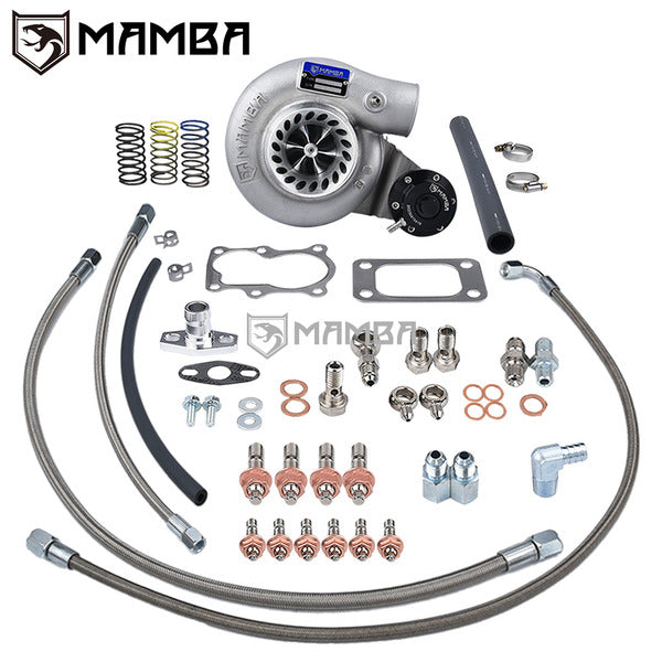 Mamba 12-6 Billet Turbocharger For Nissan TD42 GQ 3" TD05H-18G 6cm Bolt-On Hsg