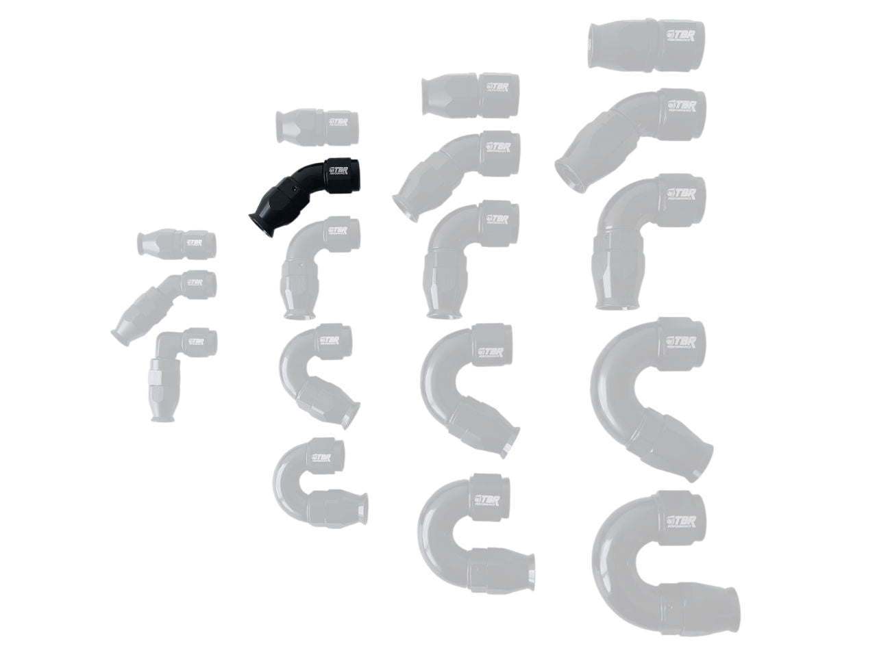 AN6 PTFE Full Flow Fitting - TBR Performance