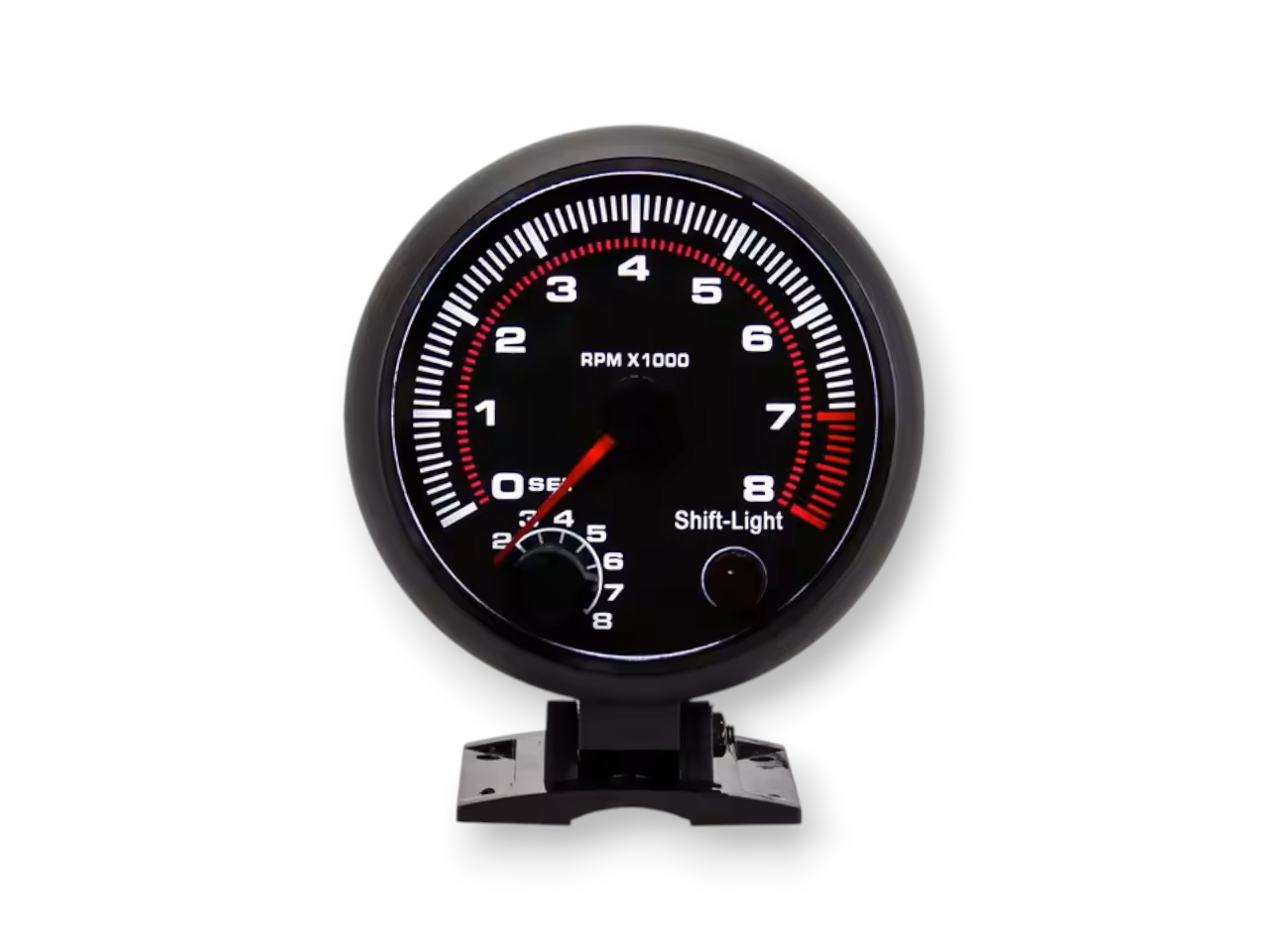 8000RPM Tachometer 12V Adjustable Shift Light Indicator
