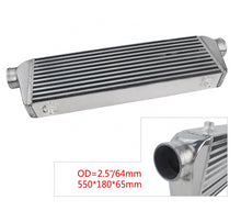 Load image into Gallery viewer, Intercooler - 550x180x65mm - 2.5&quot; Inlet - Bar &amp; Plate FMIC
