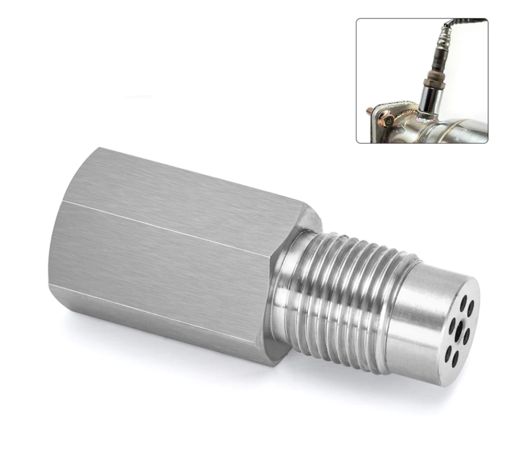 Adaptador espaciador del sensor de oxígeno O2 Bung Convertidor catalítico Fix Check Engine Light