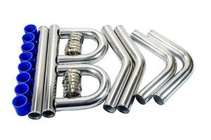 3" / 76mm Universal Aluminium Intercooler Pipe Kit + Joiners + T-Clamps
