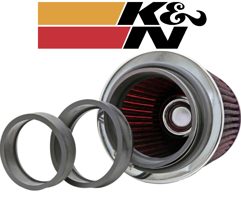 K&N Highflow Universal Pod Filter - 3" , 3.5" , 4"