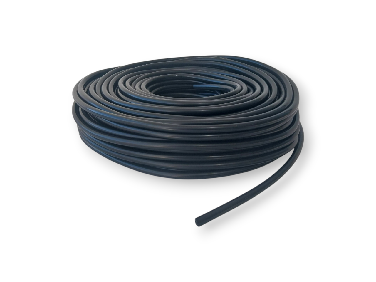 4mm Silicone vacuum line in Black - sold by the meter