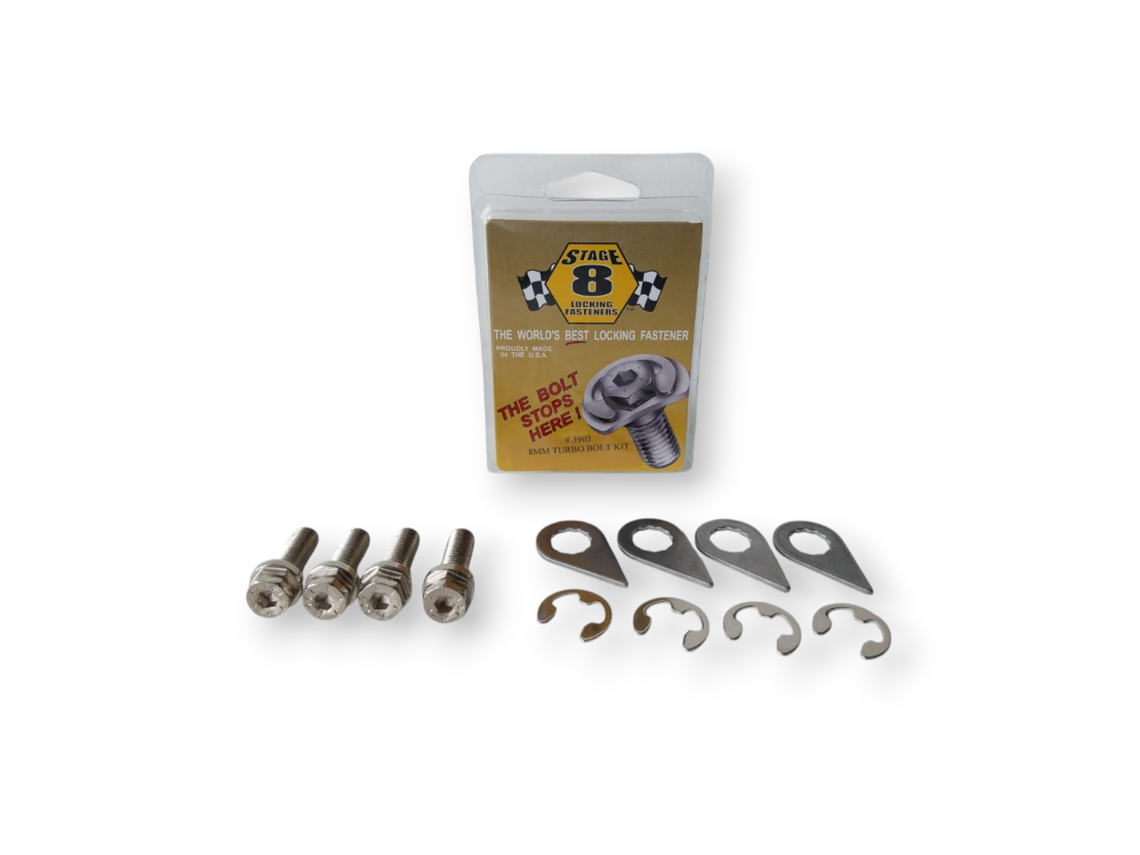 STAGE 8 - #3902 M8 x 1.25 25mm Long TURBO BOLT KIT