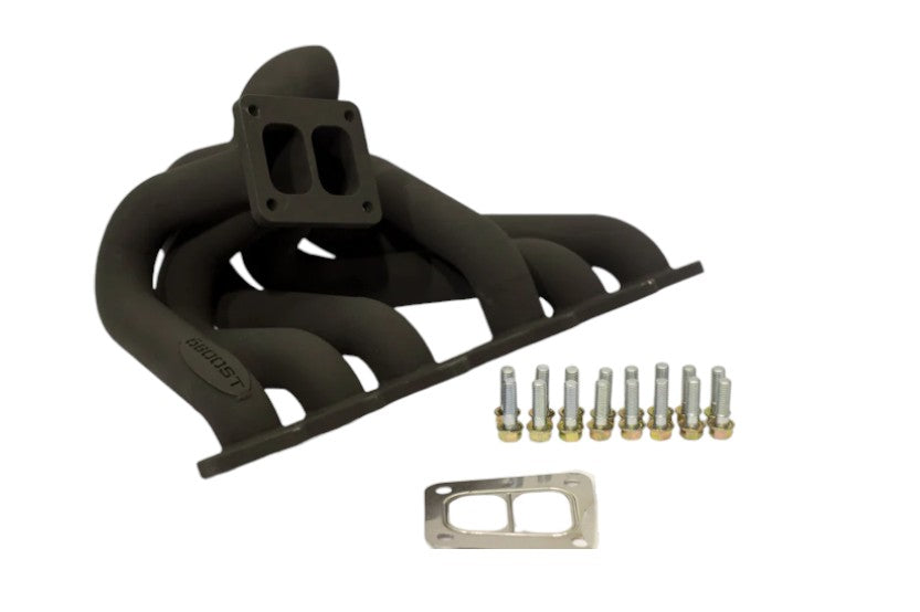 6Boost Turbo Exhaust Manifold / 2JZGTE / T4 Twin Scroll / Single Turbo