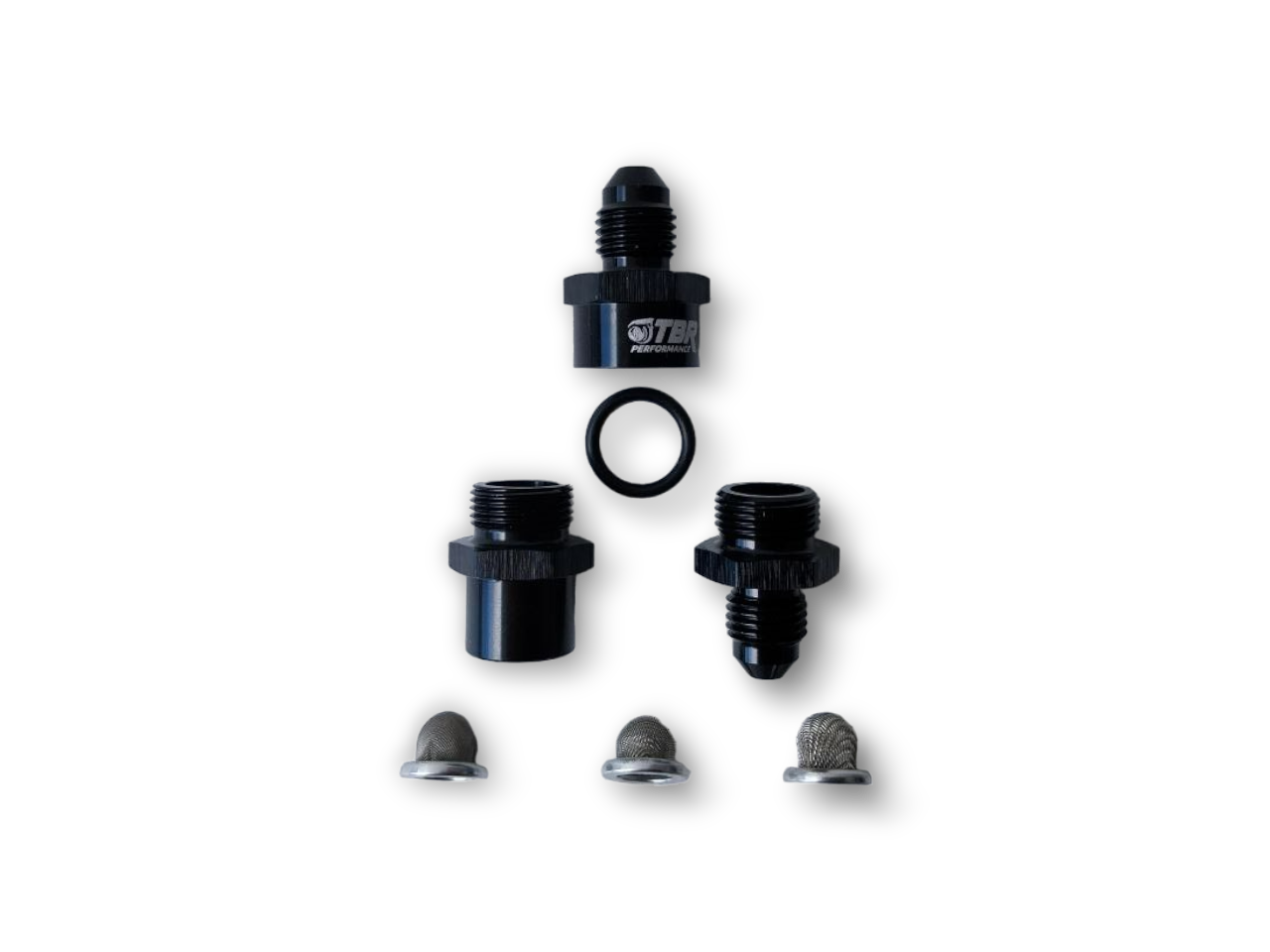 AN4 Turbo Inline Oil Filter Kit - 30 80 150 Micron - TBR Performance