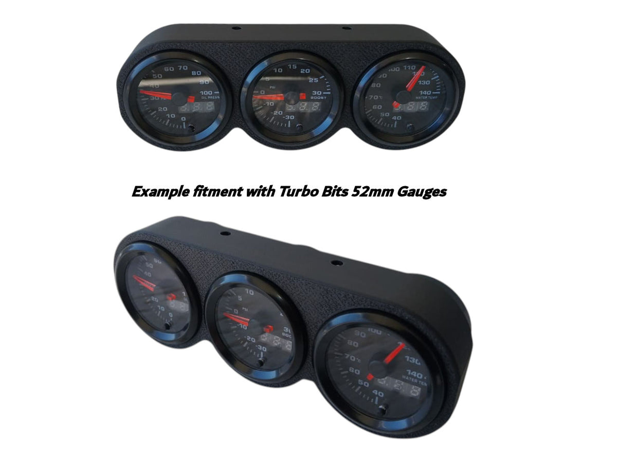 52mm Triple gauge pod GAUGE - 52MM TRIPLE GAUGE POD