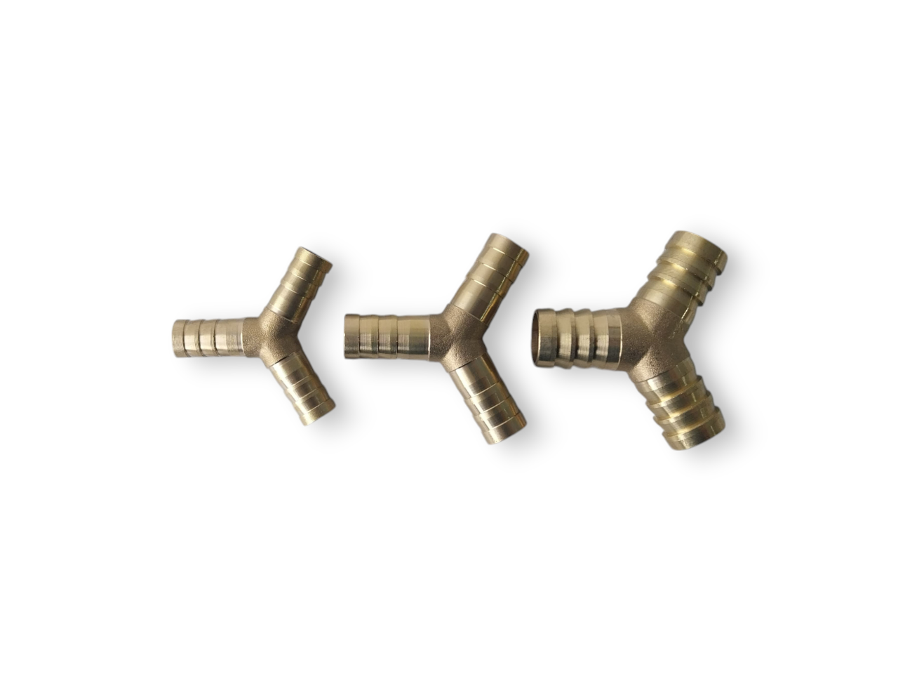 Brass 3 Way Barb Y Fitting - Multiple sizes