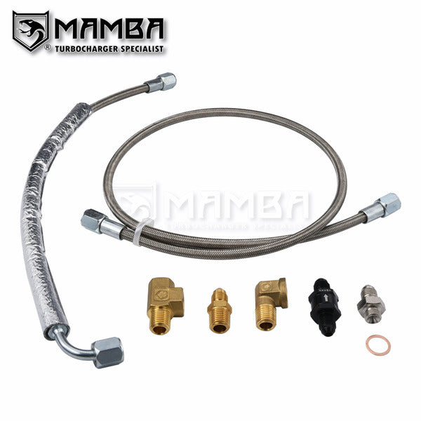 Mamba Turbocharger Oil Feed Supply Line fits Ford Falcon BA BF XR6 Garrett GT3576R GT3582R