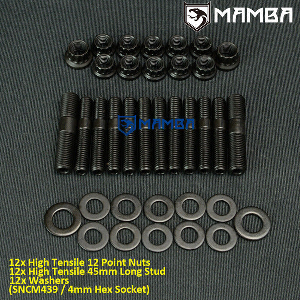 Mamba SNCM439 Exhaust Manifold Stud Mitsubishi EVO 1~9 4G63T 1G 2G Eclipse Talon DSM