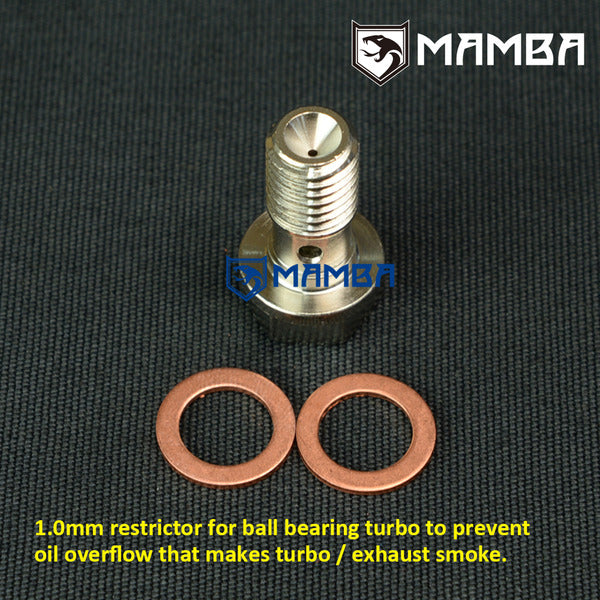 Mamba Turbocharger Oil Feed Banjo Bolt IHI RHF5HB VF22 VF23 VF34 VF36 VF42 VF53 Prevent Smoke