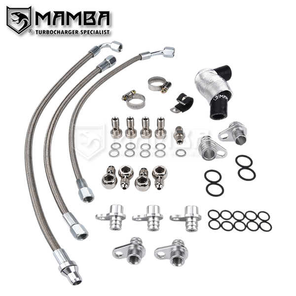 Mamba 18~21 Mini Copper S F55 F56 F57 B48 MGT2056Z 8631901 Turbo Oil & Water Line Kit