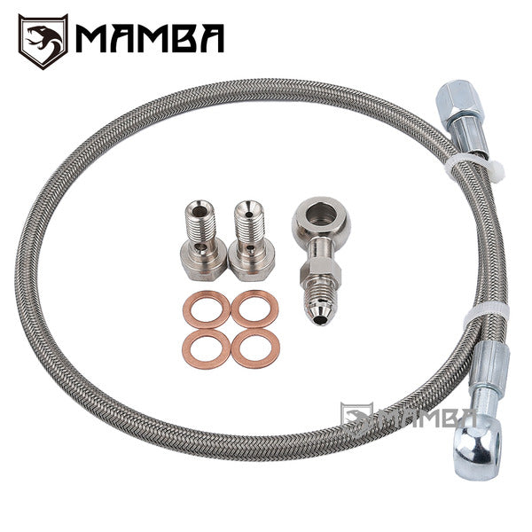 Mamba PTFE Turbocharger Oil Feed Supply Line For 18~ Luxgen GT220 1.8T 49377-01870 TD04L