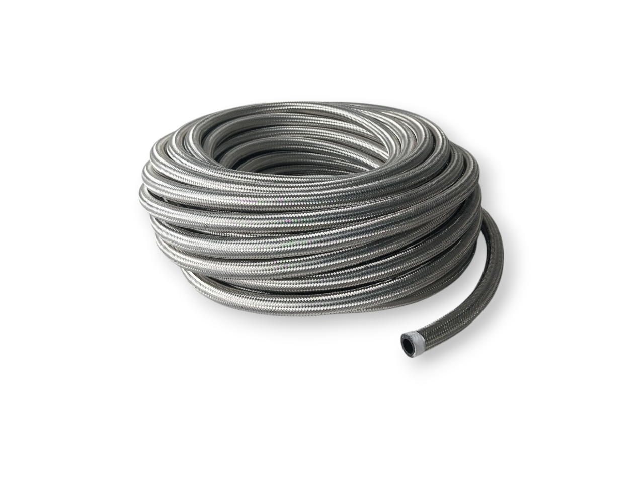 AN6 BRAIDED RUBBER HOSE ( 9.6mm - 3/8" I.D ) - 500mm - TBR Performance