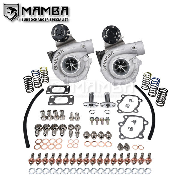 Mamba Twin Turbocharger 9-6 GT2554R .42 BMW E28 5-Series Alpina B10 BiTurbocharger