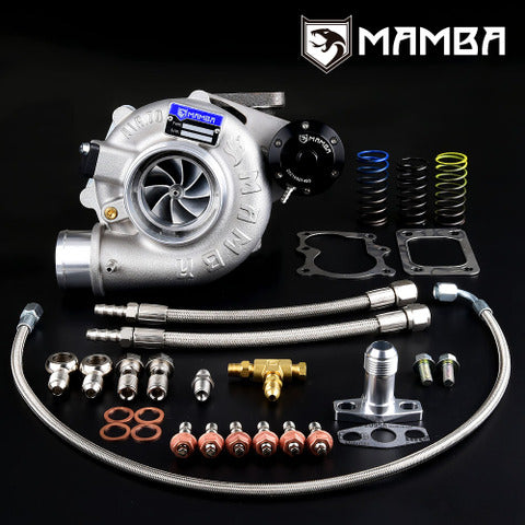 Mamba GEN II G25 8+0 3" A/R.70 GTX2871R Ball Bearing Turbocharger + .42 T3 6-Bolt IWG