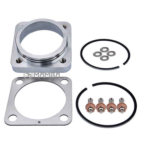 Mamba 75x75 Turbocharger Turbine Dump Down Pipe Flange Adaptor For Greddy Trust T78 T88