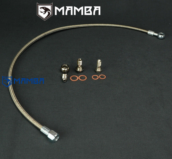 Mamba 86~92 TOYOTA MA70 7M-GTE Supra w/ Greddy TD06H-25G Turbocharger oil feed line