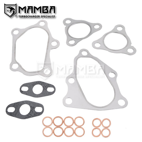 Mamba SUS301 Turbocharger Gasket Set Fits Mitsubishi 6A13TT VR-4 TD03 49131-04100 (18P)