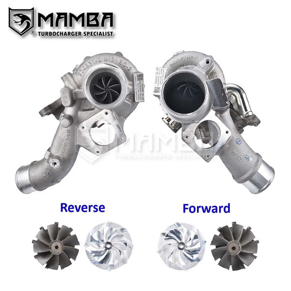 Mamba 550HP 9-8 Upgraded Twin Turbocharger Fits Nissan VR30DDTT Q50 Q60 MGT14P-4256