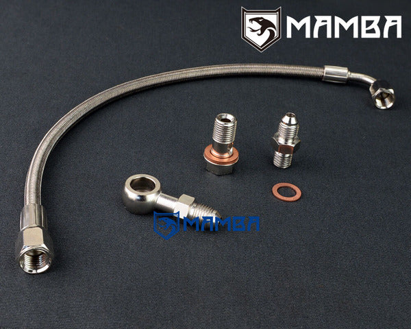 Mamba Turbocharger Oil Feed Line SR20DET S13 S14 S15 w/ MAMBA TD05H TD06SL2 TD06H 16G 18G 20G