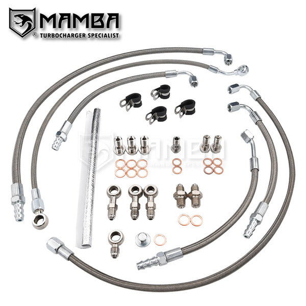 Mamba Turbo Oil Water Line Kit For Nissan VR30DDTT Q50/Q60/400Z MGT1446Z 14411-5CA2C