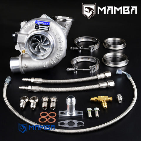 Mamba GEN II G25 8+0 3" A/R.70 GTX3071R Ball Bearing Turbocharger .73 Dual V-Band