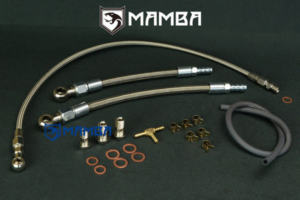 Mamba Turbocharger Oil & Water Line Mitsubishi 4G15T Colt CZT Ralliart TF035HM (No oil return
