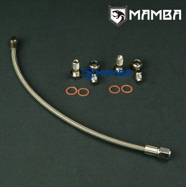 Mamba Turbocharger Oil Feed Line Kit For Nissan S13 S14 S15 SR20DET with TD05H TD06SL2