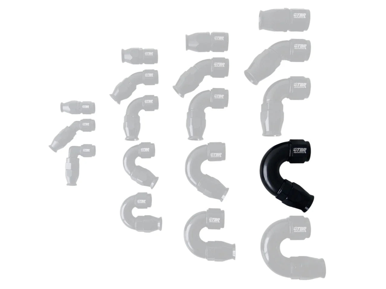 AN10 PTFE Full Flow Fittings - TBR Performance