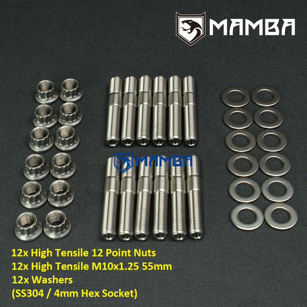 Mamba Turbo Exhaust Manifold Stud Kit For Toyota 1HZ 1HDT 75 80 100 Series