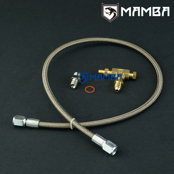 Mamba 03~ MAZDA RX-8 13B LA-SE3P w/ Greddy Trust T618 TD06-18G Turbocharger oil feed line