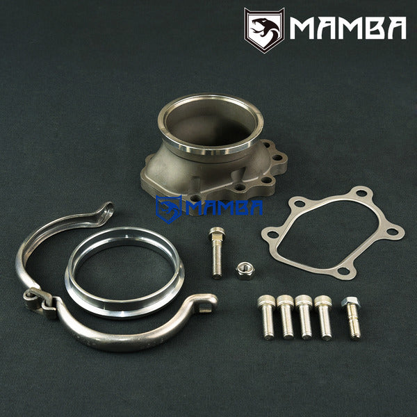Mamba 5 bolt to 3" V-band Dump Pipe Flange Nissan GT-R RB26DETT TB25