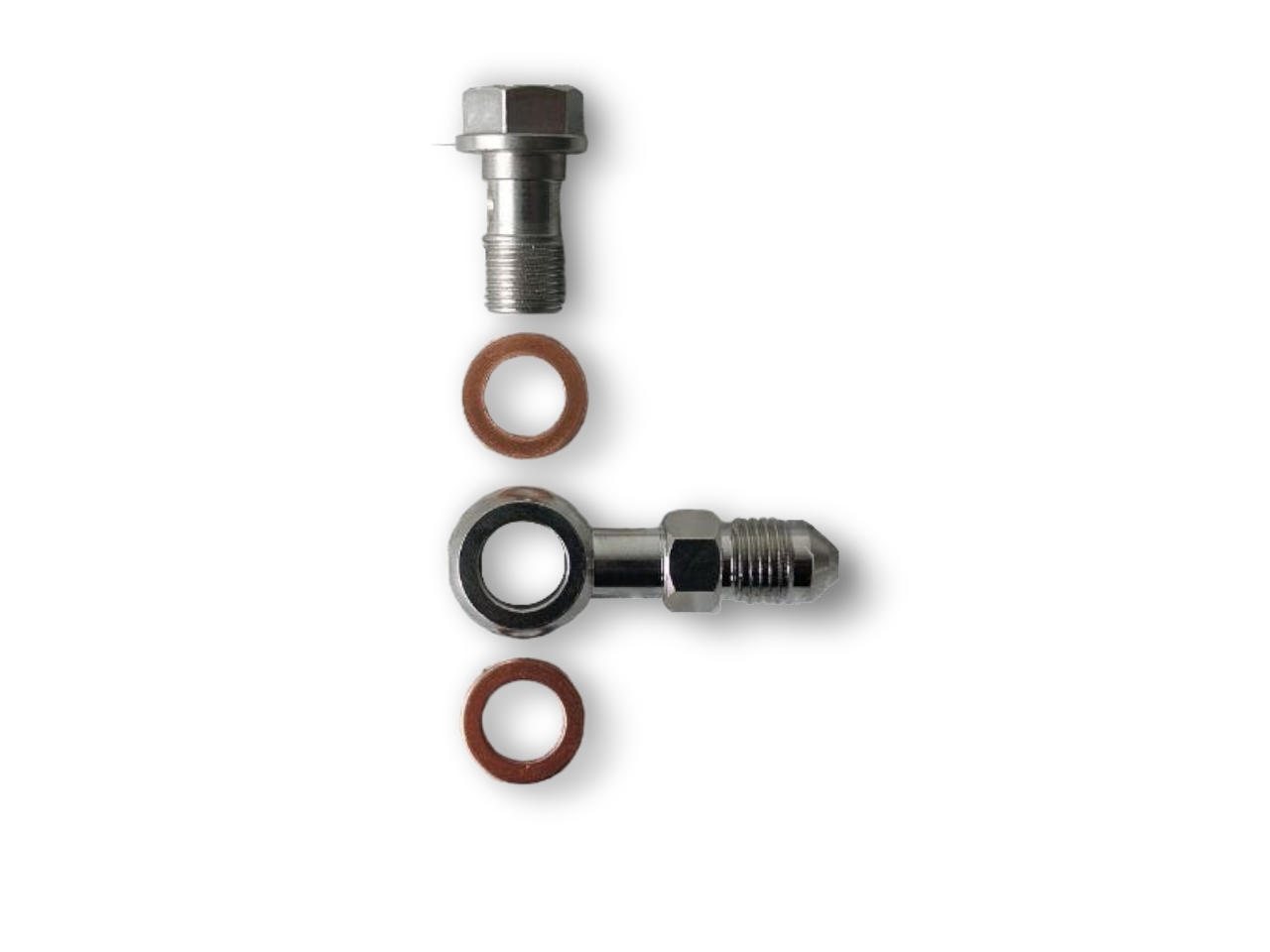 Banjo Bolt Kit for Garrett based turbos 1mm restrictor with 7/16"-24 thread