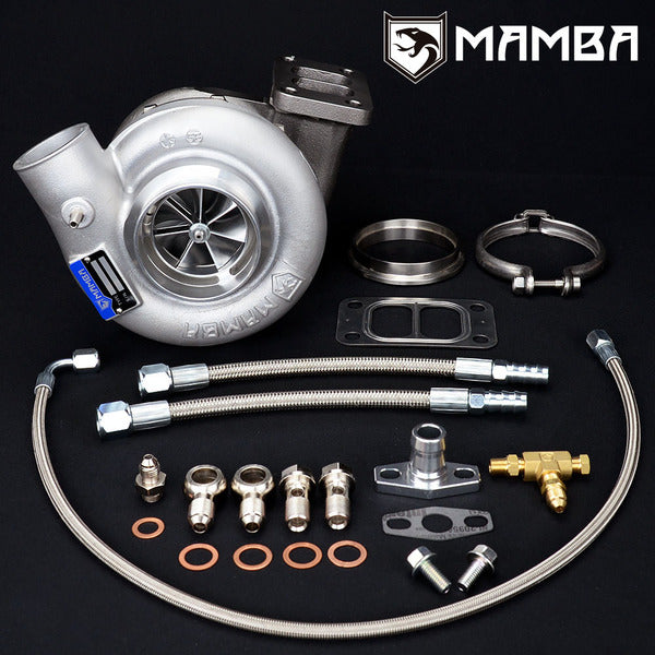 Mamba 7+7 Universal Ball Bearing Turbocharger 3" 5200 GTX3076R .82 T3 Twin Scroll
