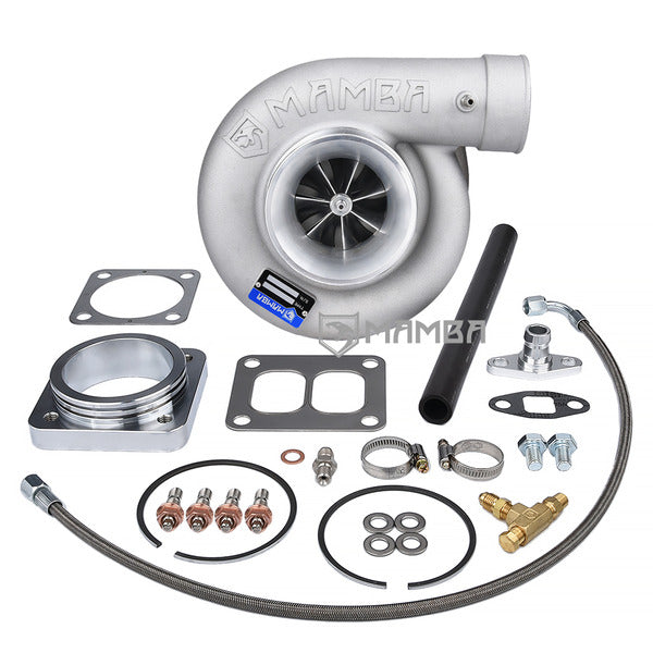 Mamba 7+7 4" T78-33D Heavy Duty Turbocharger 17cm T4 Twin Entry 750P (4Bolt Out)