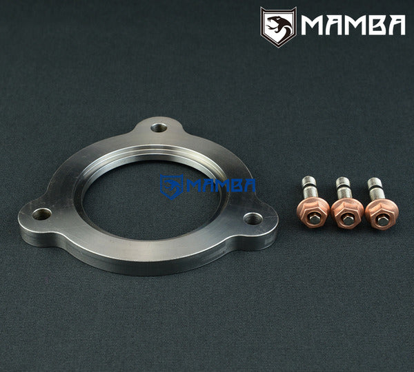 Mamba VOLVO S60 S70 V70R 7cm TD04HL K24 Angle Turbocharger Turbine Outlet Flange 3" Dump Pipe