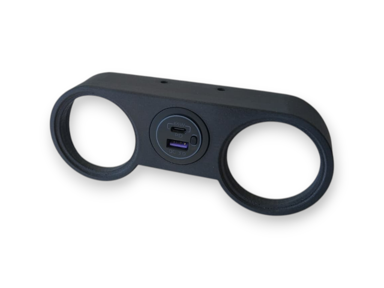 52mm Double gauge pod with USB charging port