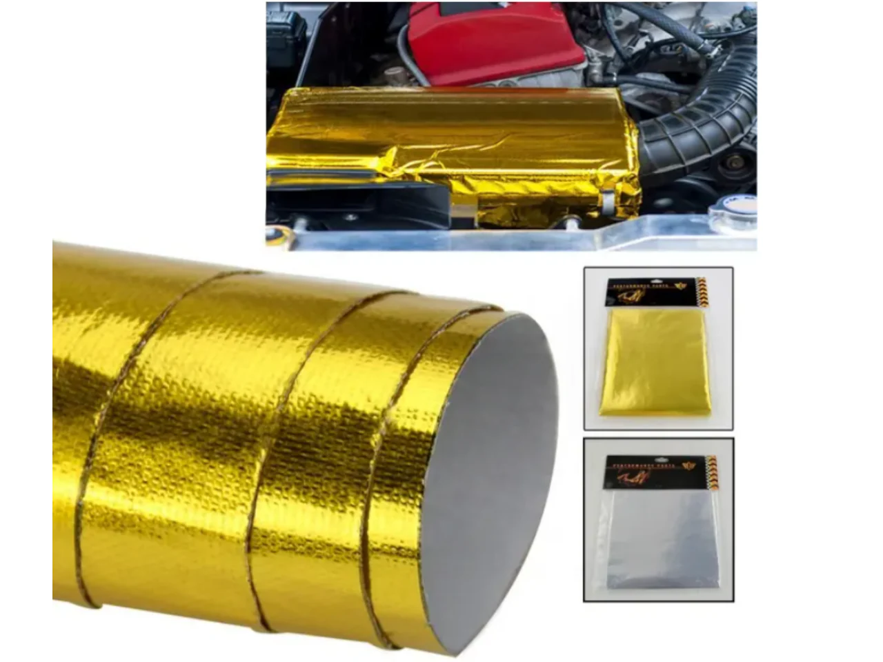 Adhesive Heat Wrap Sheet 1m x 1.2m - Gold Adhesive Heat Wrap Sheet 1m x 1.2m - Gold