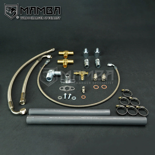 Mamba Turbocharger Oil & Water Line Kit Toyota Land Cruiser 2H 4L HJ60 w/ TD05H 16G 18G