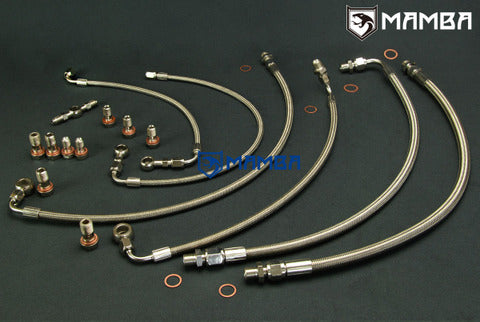 Mamba Nissan RB26DETT SKYLINE GTR Twin Oil & Water Line Factory TB25