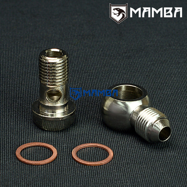 Mamba Banjo Bolt Kit 6AN to M14x1.5 Garrett GT25R GT28R GT30R GT35R