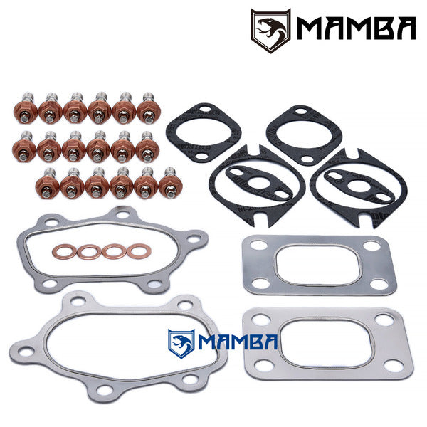 Mamba Turbocharger Gasket + Stud Kit Fits Nissan RB26DETT GT-R w/ GREDDY TRUST T517Z TD05H